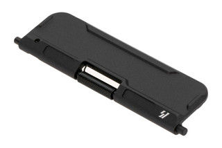 Strike Industries billet ultimate AR-15 dust cover is aluminum with black anodized finish.